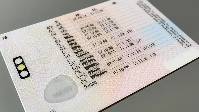 driving license codes