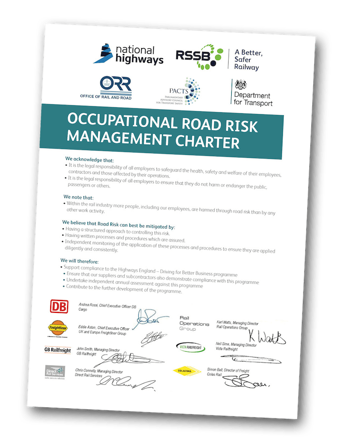 Occupational road risk management charter