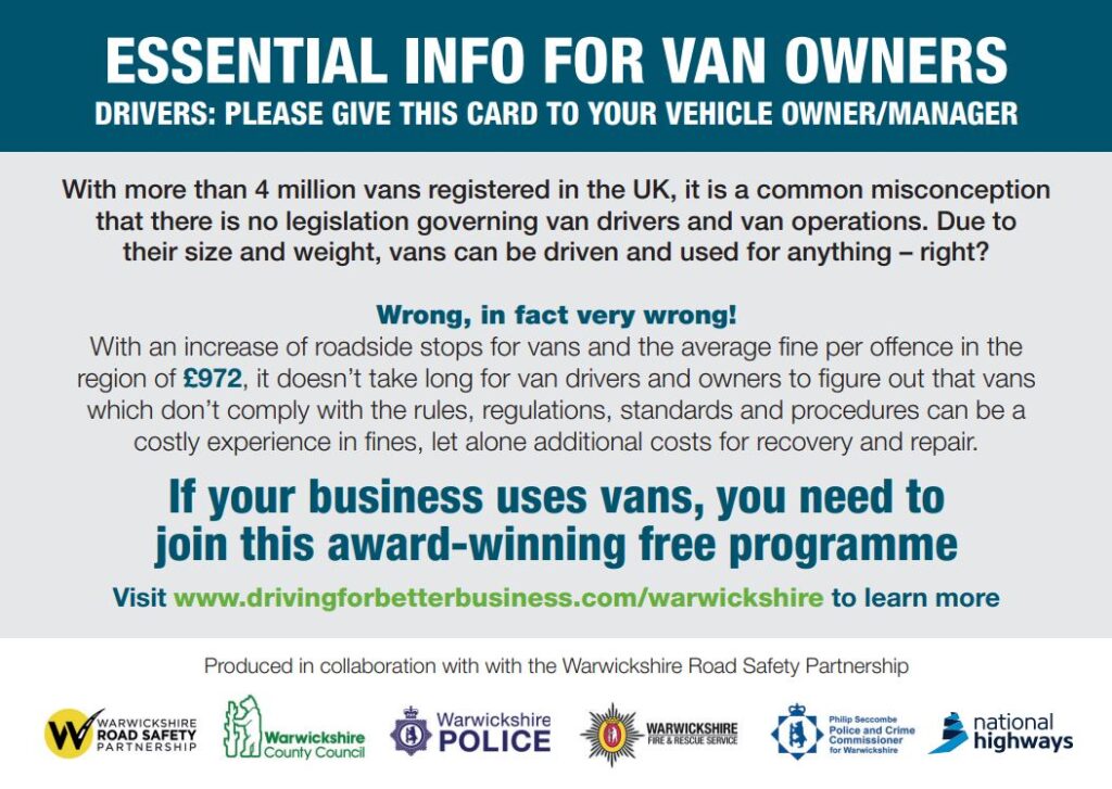 Driving for better business warwickshire