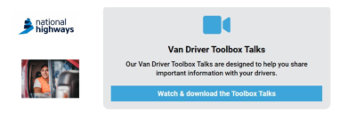 Toolbox talks - driver training from driving for better business