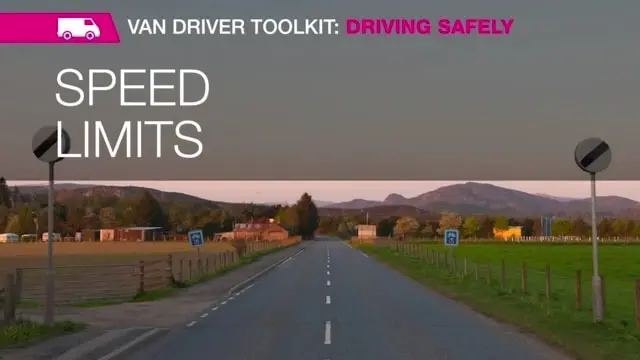 Van Driver Toolbox Talk - Speed Limits