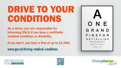 Medical conditions drivers poster - driving policies